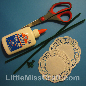 handmade daffodil doily paper flower craft tutorial