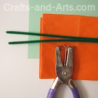 paper tissue flower craft