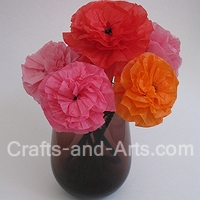Ranunculus Tissue Paper Flower Craft
