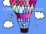 Hot Air Balloon Get Well Coloring Page
