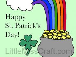 St. Patrick's Day Rainbow Coloring Page