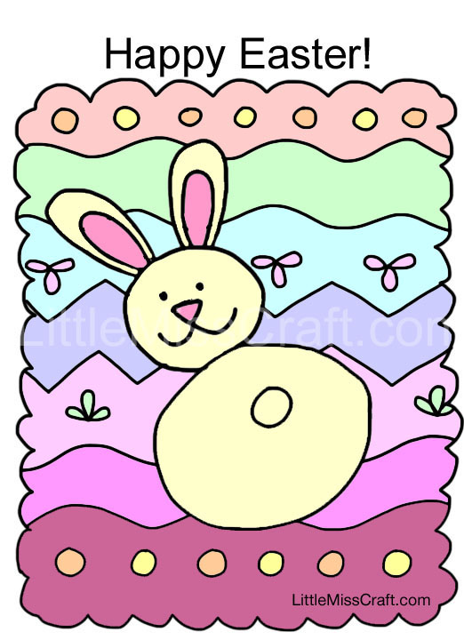 easter bunny coloring pages crafts - photo #35
