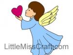 Angel Heart Coloring Page
