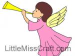Angel Trumpet Coloring Page