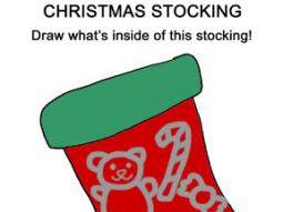 Christmas Stocking Doodle Coloring Page