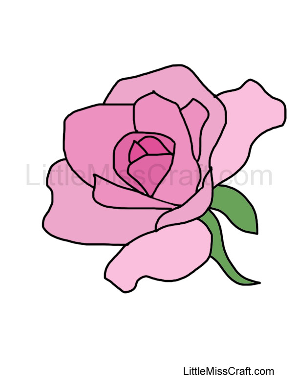 Rose Coloring Page 1