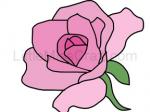 Rose Coloring Page 1 Craft