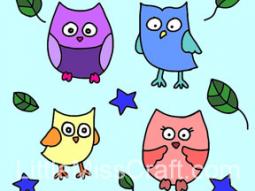 Owls Coloring Page