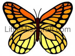 Monarch Butterfly Coloring Page