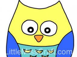 Owl Coloring Page 6