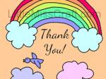 Thank You Rainbow Coloring Page