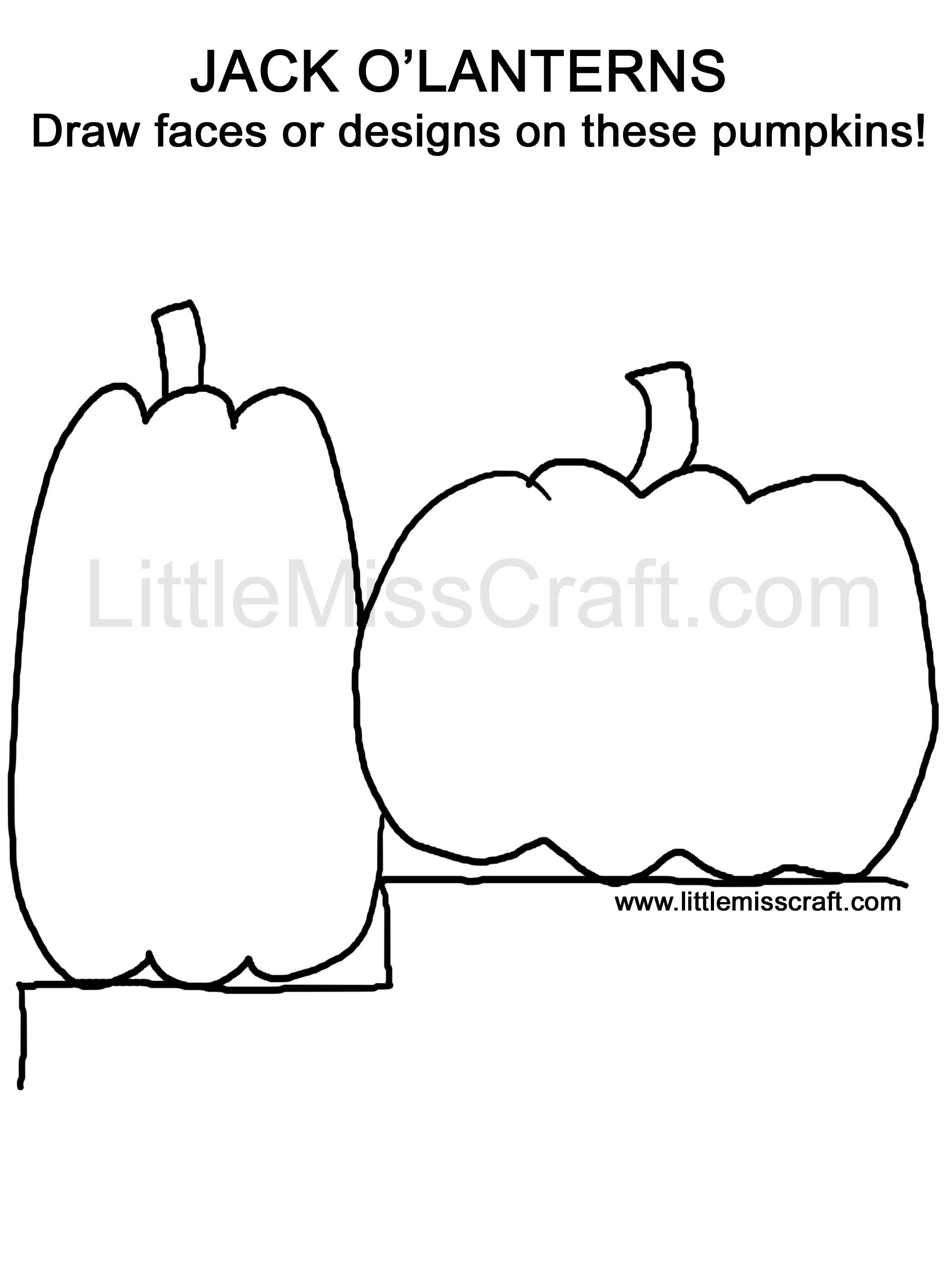 Halloween Pumpkin Doodle Coloring Page