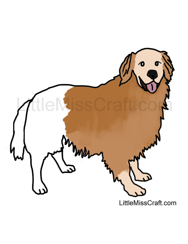 baby golden retriever coloring pages - photo #20