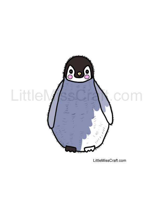 Penguin Baby Coloring Page