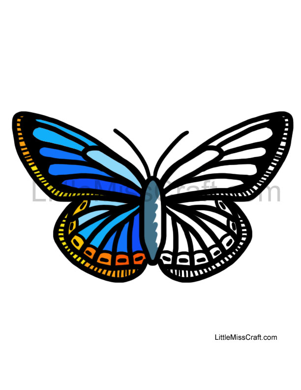 Butterfly Eastern Tailed Coloring Page