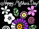 Mother's Day Simple Flowers Coloring Page