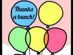 Balloon Thank You Coloring Page