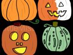 Simple Halloween Pumpkins Coloring Page