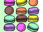 French Macarons Coloring Page