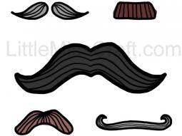 Mustache Coloring Page