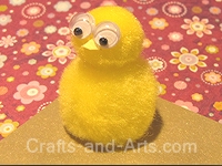 Chick pom-pom Craft