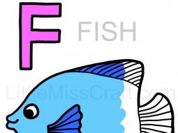 Fish Alphabet Coloring Page