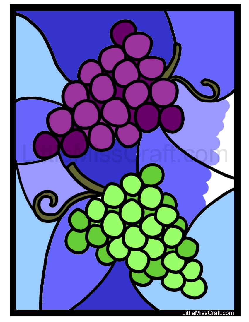 Grape Coloring Page