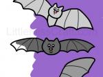 Bats Simple Coloring Page