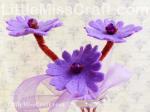 Purple Daisy Felt Flower Craft