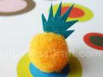 Pineapple Fuzzy Pom Craft