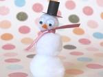 Snowman pom-pom Craft