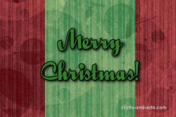 Red and Green Christmas Card